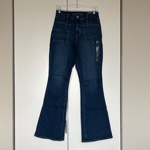 American Eagle Outfitters Dark Blue Flare Jeans